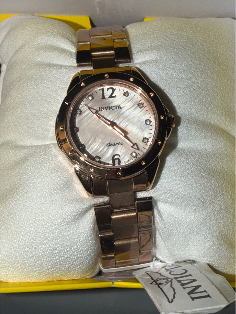 $249 INVICTA CELESTIAL WOMANS watch /Rose Gold -Crystal accented dial 29mm